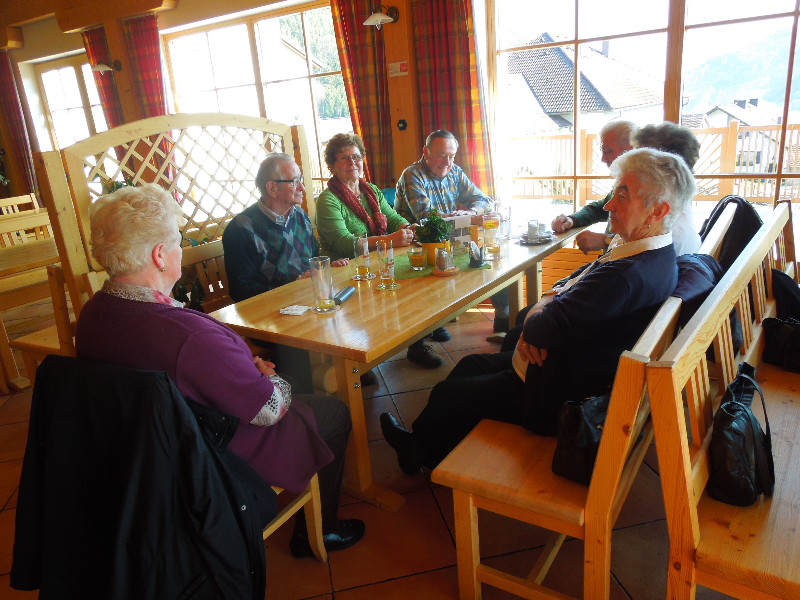 Beim Mittagessen im Gasthaus Kalkofen in Loibersdorf bei Pöggstall.