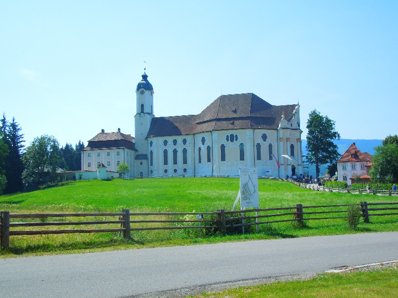 Wallfahrts - Wieskirche im Bayrischen Allgäu.