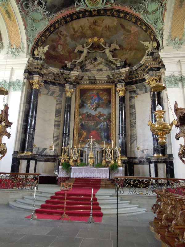 Hauptaltar der Kathedrale von St. Gallen.