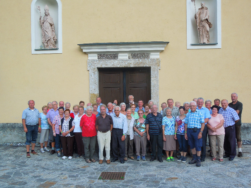 Vor der Wallfahrtskirche noch ein Gruppenfoto