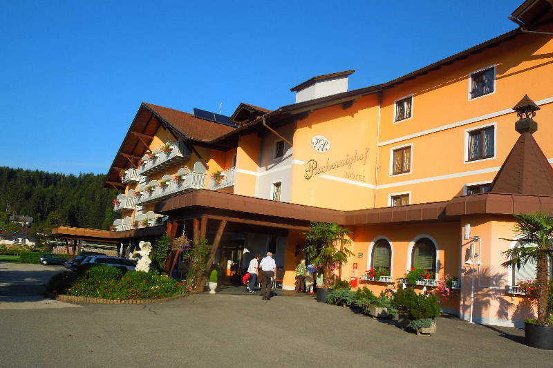 Unser Quartier Hotel Pachernighof in Latschach bei Velden.