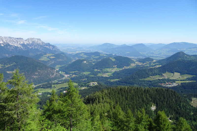 Herrliche Sicht in die Salzburger und Berchtesgadener Berge.