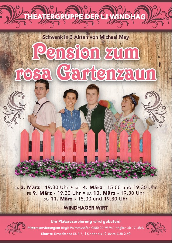 Theater 2018
Pension zum rosa Gartenzaun